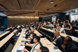 Delegates in a plenary session at the Global Health and Bioethics Conference 2026 in Oxford